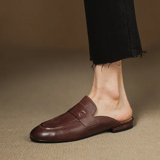 Laverne™ Classic Leather Mule Loafers