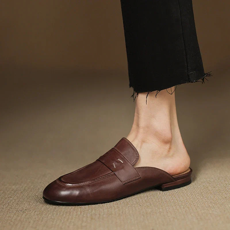 Laverne™ Classic Leather Mule Loafers