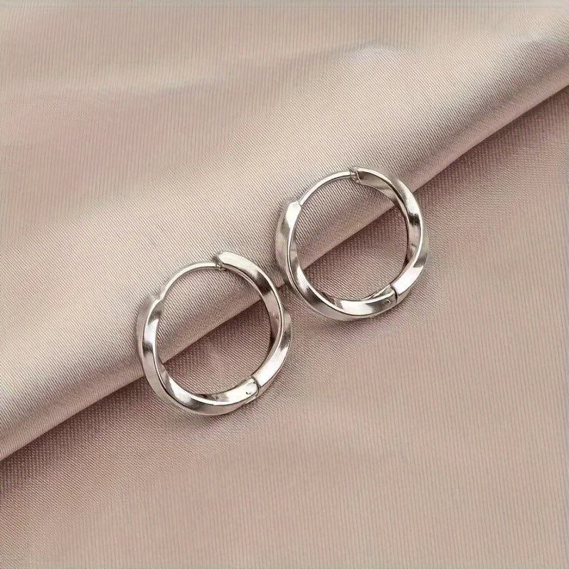 Geometric Minimalist Hoop Earrings