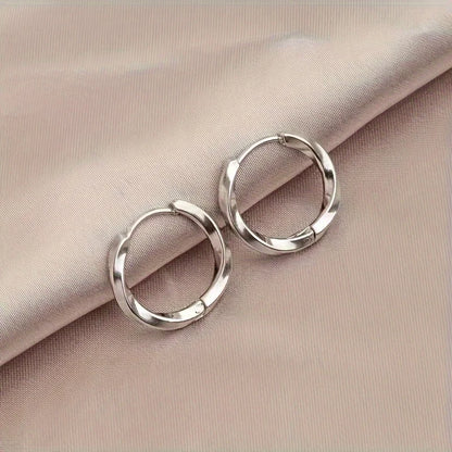 Geometric Minimalist Hoop Earrings