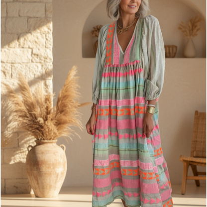 Annalise | Comfortable Boho Midi Dress