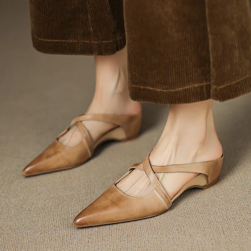 Aluna™ Genuine Leather Mules