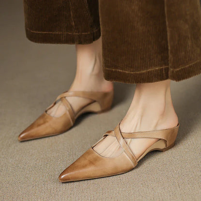 Aluna™ Genuine Leather Mules