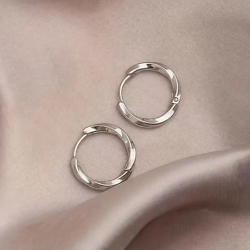 Geometric Minimalist Hoop Earrings