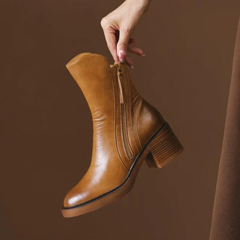 Ardellia™ Zip-Detail Block Heel Boots