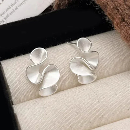 Silver and 18K Gold Flower Earrings