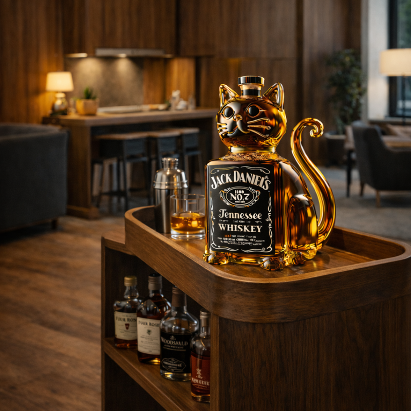 Whisky Bottle - Cat Edition