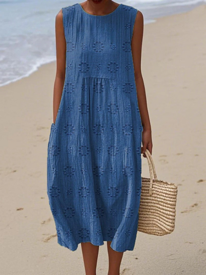 Sara™ Pattern Midi Dress