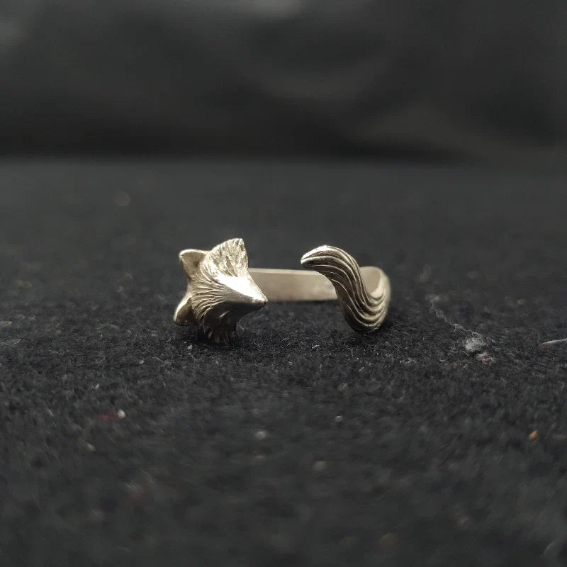 Silver Fox Ring for Women