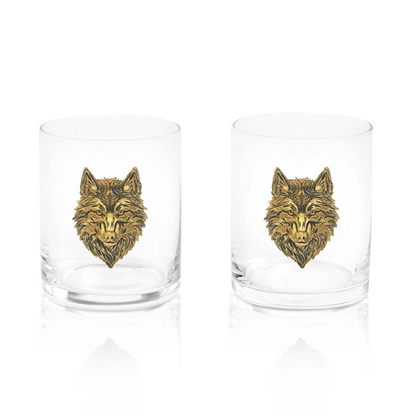 Wolf Whiskey Glasses