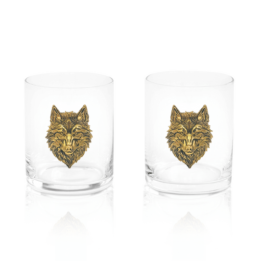 Wolf Whiskey Glasses