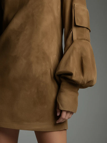 Elara™ – LUXE RELAXED MINI DRESS