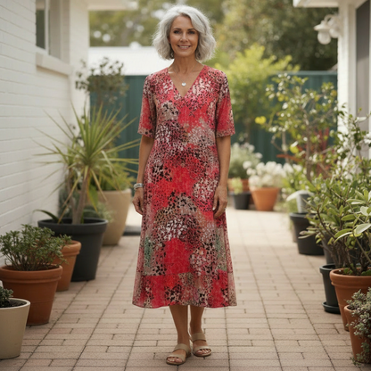 Vivienne Floral Radiance Midi Dress