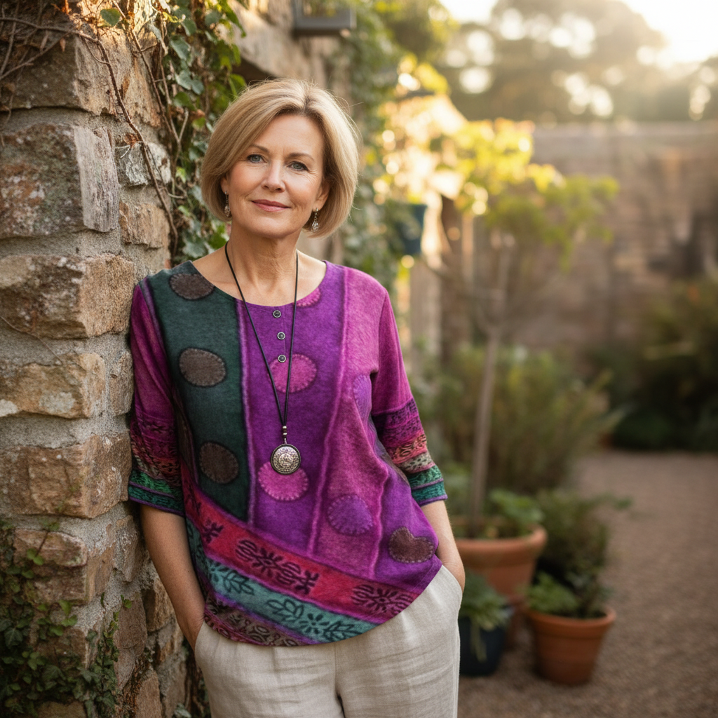 Ysolde™ – Artistic Flow Top