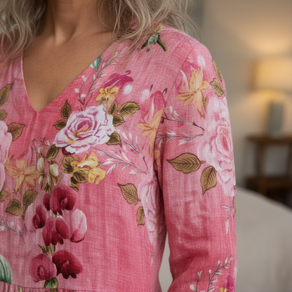 Elowen Vintage Floral Maxi Dress