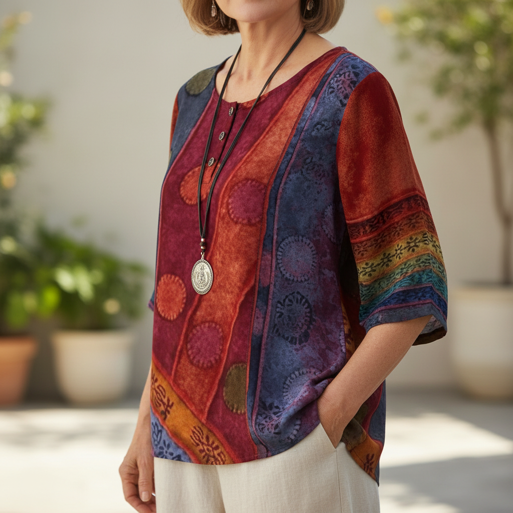 Ysolde™ – Artistic Flow Top