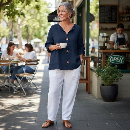 Elara™ – Breezy Classic Everyday Blouse