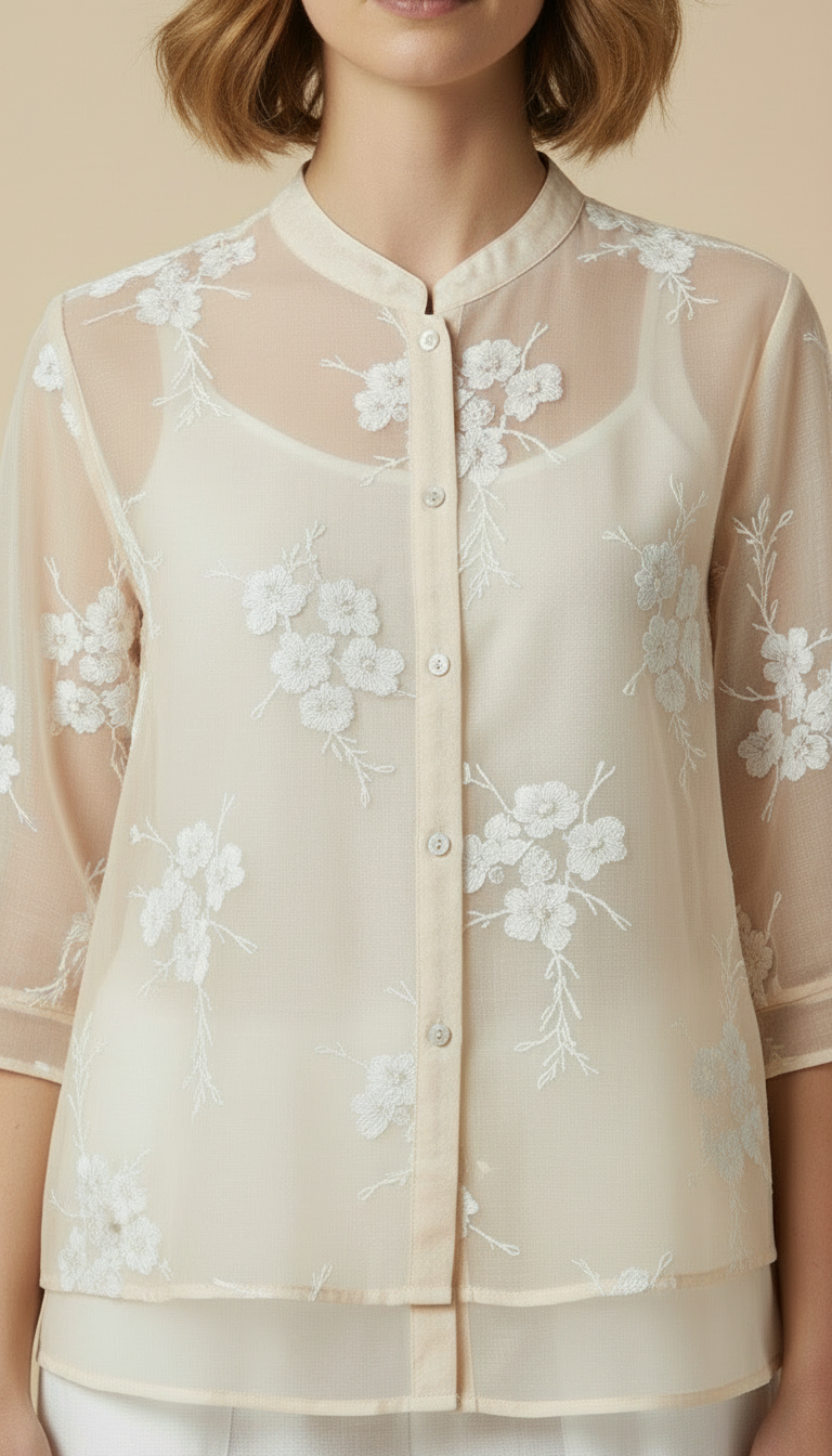 Lily™ - Floral Button-up Blouse