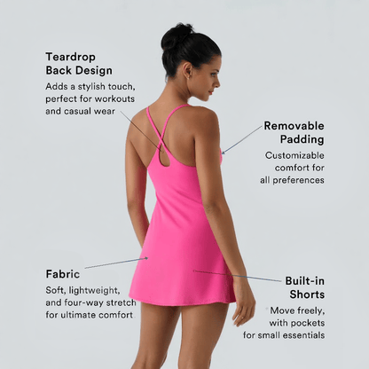 Olivia™ The Ultimate Tummy Control Backless Active Dress