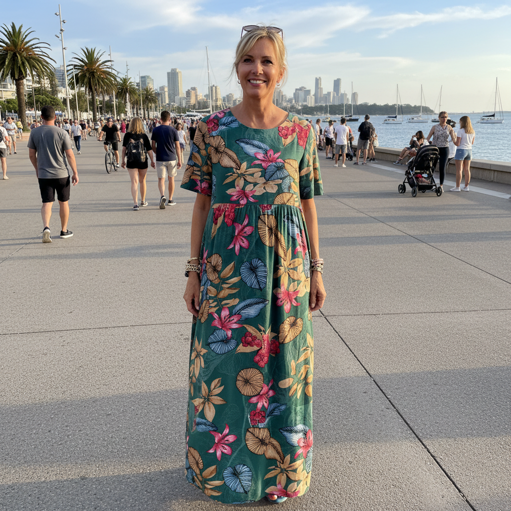 Masie™ – Breezy Floral Maxi Dress