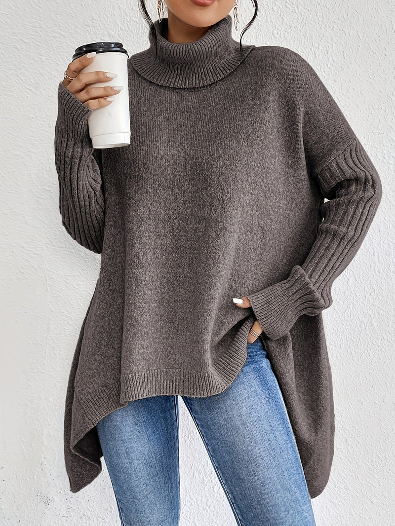 Tahlia™ - Casual Long Sleeve High Neck Sweater