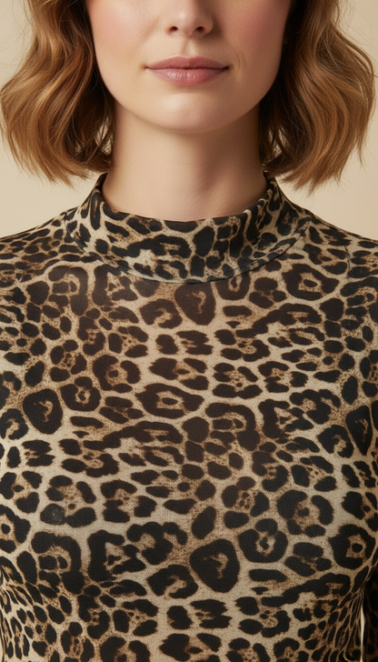 Ravena™ Printed Mesh Long-Sleeve Top