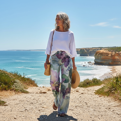 Noemi™ - High-Waist Boho Pattern Pants