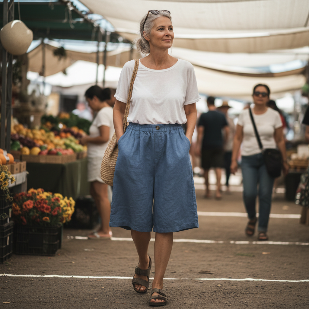 Renee™ Cotten Linen Shorts