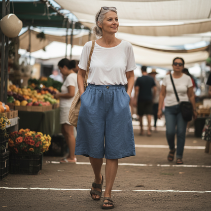 Renee™ Cotten Linen Shorts