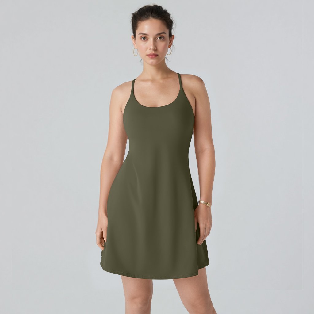 Olivia™ The Ultimate Tummy Control Backless Active Dress