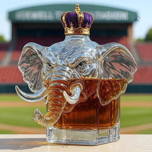 Elephant Crown Royal  Whiskey Bottle