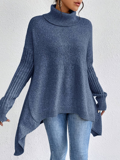 Tahlia™ - Casual Long Sleeve High Neck Sweater