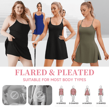 Olivia™ The Ultimate Tummy Control Backless Active Dress