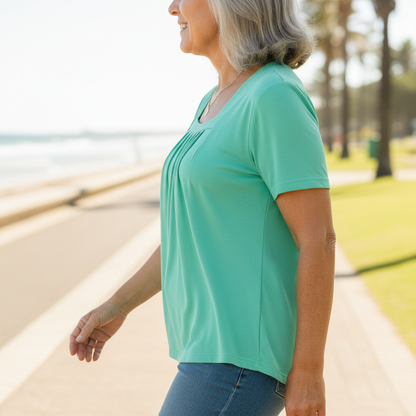 Colleen™ – Pleated Comfort Top
