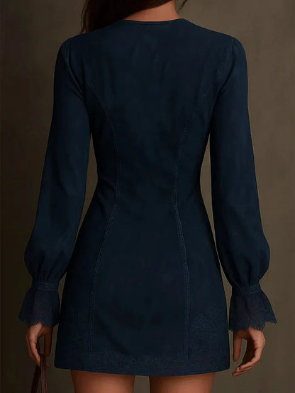 Debbie | Suede Minidress