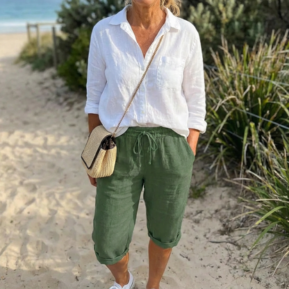 Emma™ - Cotton-Linen Women’s Pants