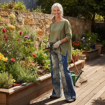 Mia™ - Boho Two Tone Trousers