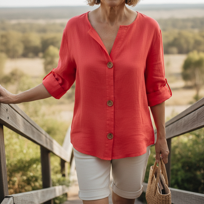 Elara™ – Breezy Classic Everyday Blouse
