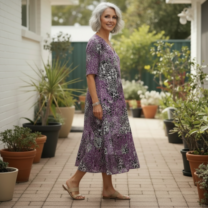 Vivienne Floral Radiance Midi Dress