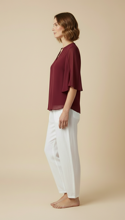 Celeste™ - Chic Layered Blouse