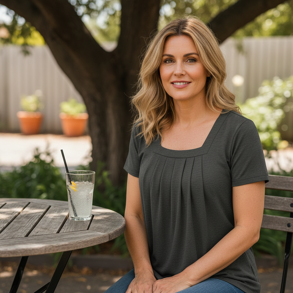 Colleen™ – Pleated Comfort Top