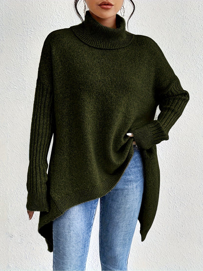 Tahlia™ - Casual Long Sleeve High Neck Sweater