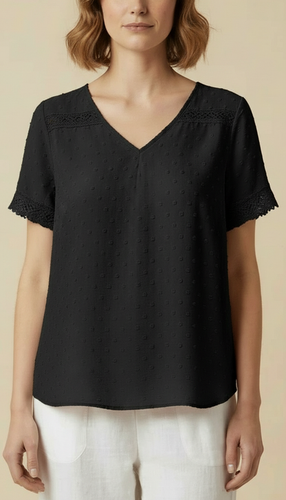 Vanya™ – Elegant V-neck Summer Top