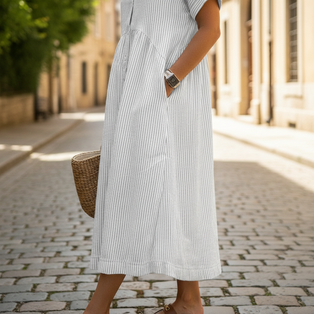Aurelia™ – Chic Striped Dress