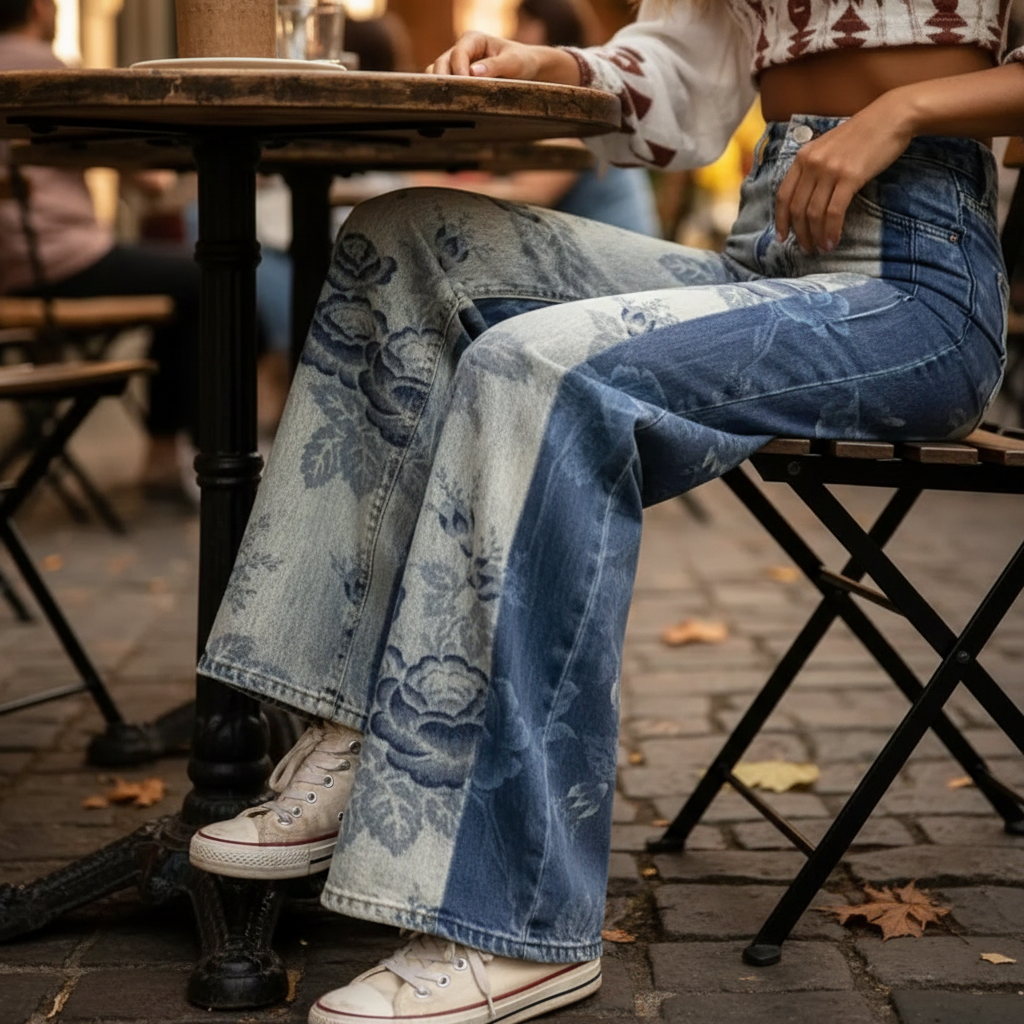 Mia™ - Boho Two Tone Trousers