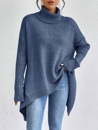 Tahlia™ - Casual Long Sleeve High Neck Sweater