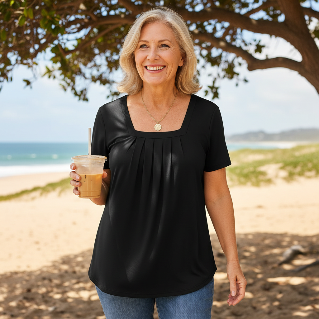 Colleen™ – Pleated Comfort Top