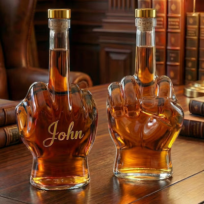 Custom Middle Finger - Whisky Decanter