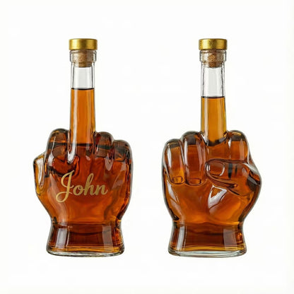Custom Middle Finger - Whisky Decanter