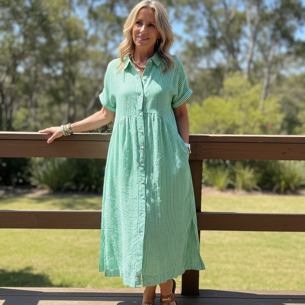 Aurelia™ – Chic Striped Dress